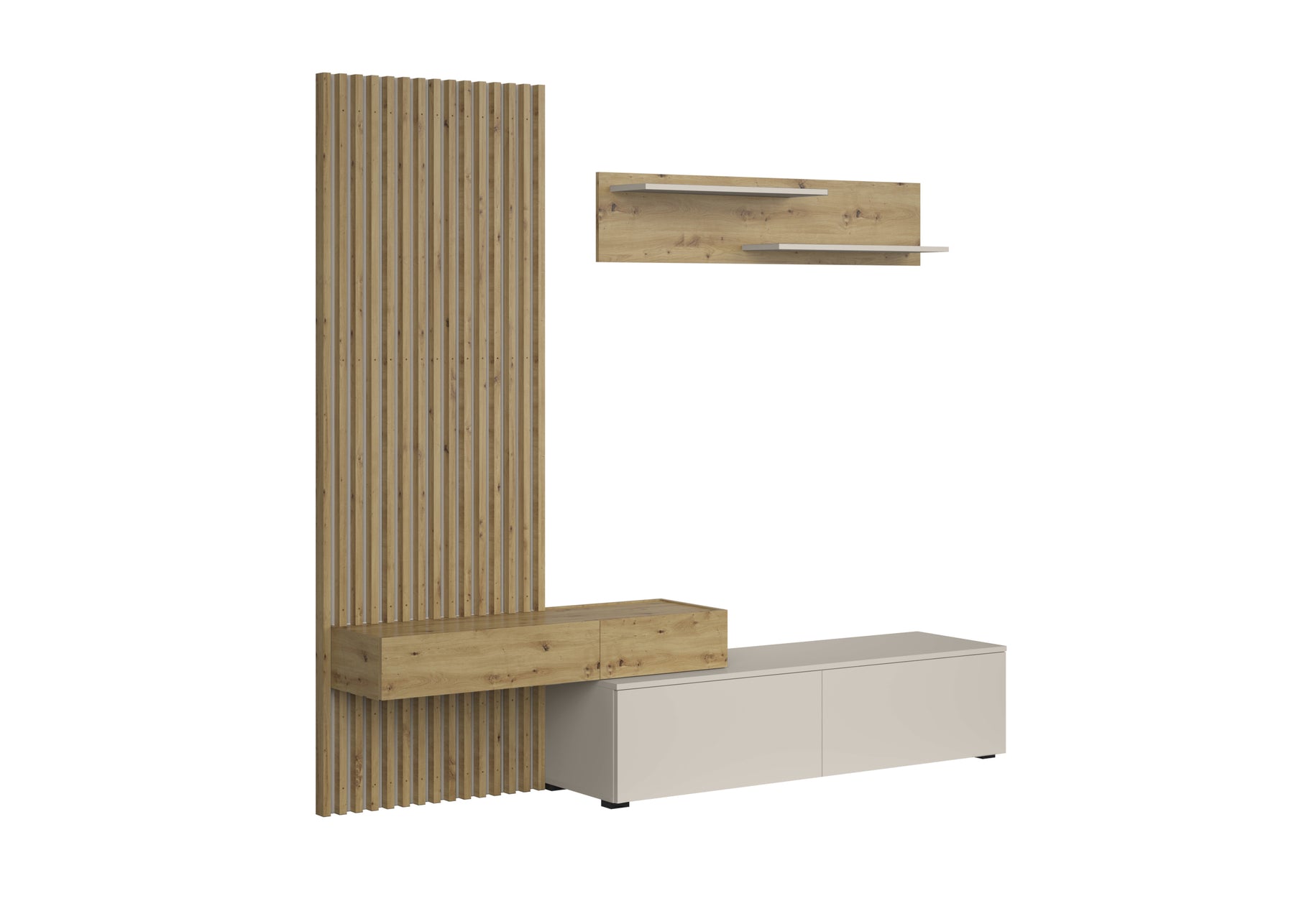 Parete attrezzata - set di 4 elementi Conny