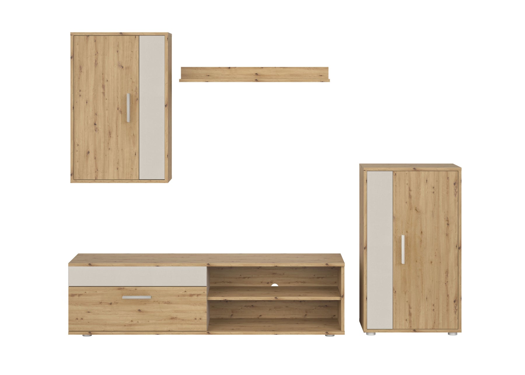 Parete attrezzata - set di 4 elementi Benson