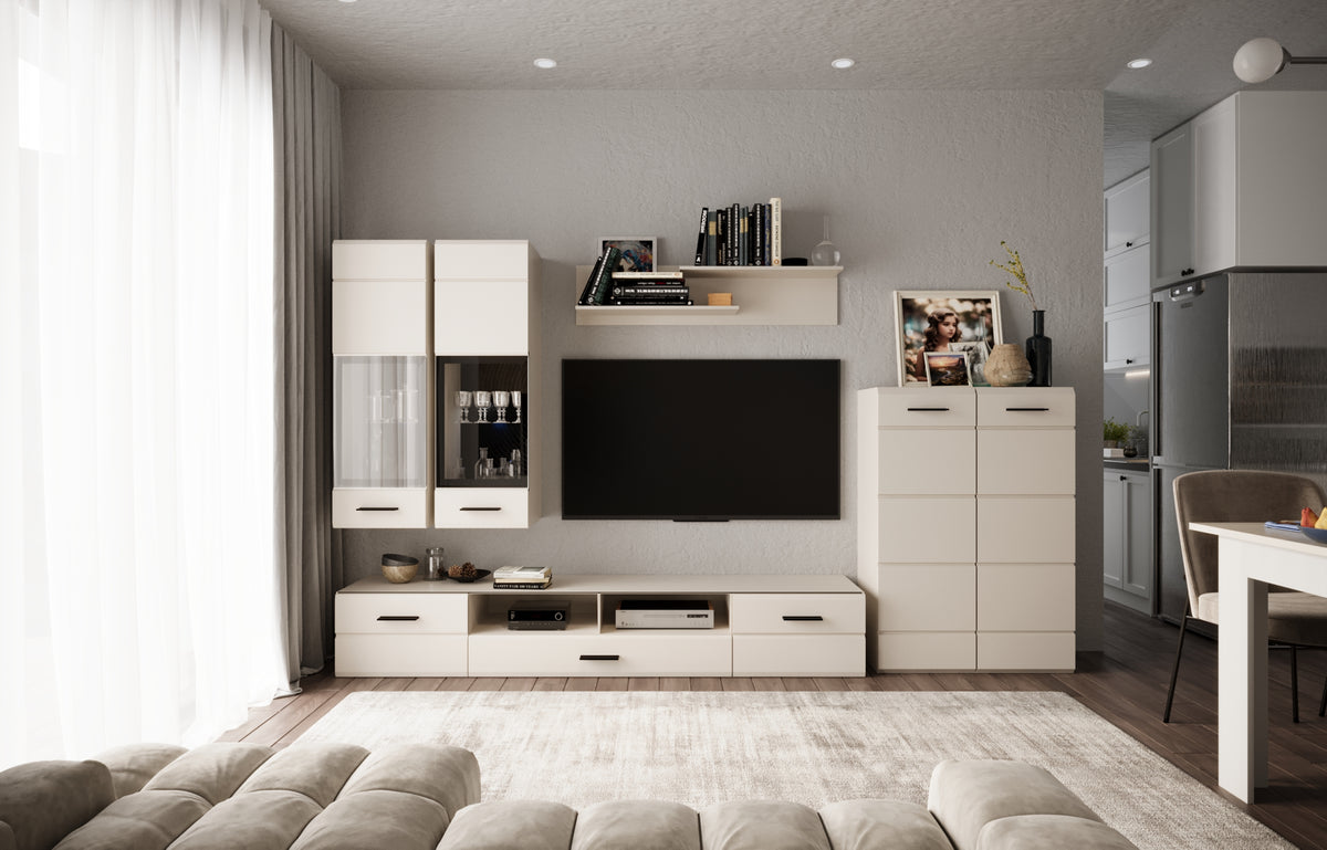 Parete attrezzata cashmere - set di 4 elementi Arden