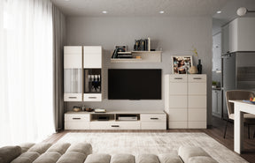 Parete attrezzata cashmere - set di 4 elementi Arden