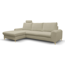 Divano letto angolare in tessuto cinigliato Firenze 251x164 cm