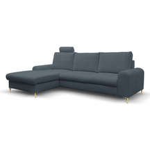 Divano letto angolare in tessuto cinigliato Firenze 251x164 cm