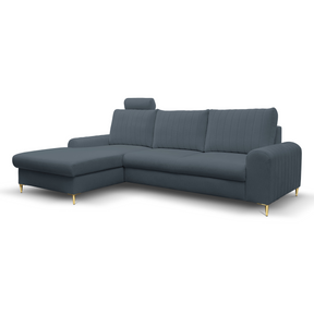 Divano letto angolare in tessuto cinigliato Firenze 251x164 cm