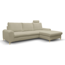 Divano letto angolare in tessuto cinigliato Firenze 251x164 cm