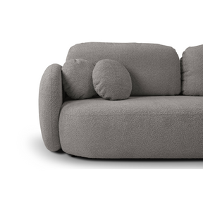 Divano letto in tessuto bouclè Madrid 238x142 cm
