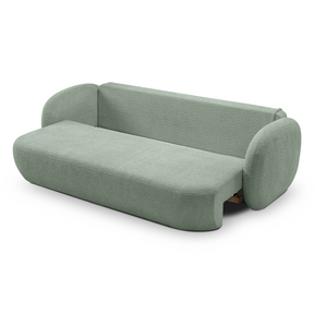 Divano letto in tessuto bouclè Madrid 238x142 cm