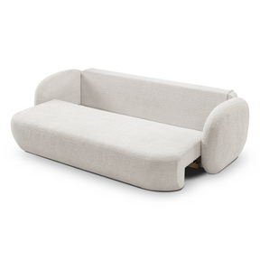 Divano letto in tessuto bouclè Madrid 238x142 cm