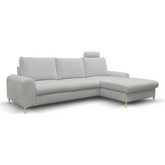 Divano letto angolare in tessuto cinigliato Firenze 251x164 cm
