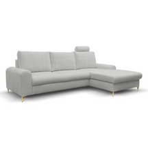 Divano letto angolare in tessuto cinigliato Firenze 251x164 cm