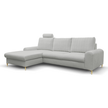 Divano letto angolare in tessuto cinigliato Firenze 251x164 cm