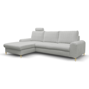 Divano letto angolare in tessuto cinigliato Firenze 251x164 cm