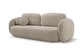 Divano letto in tessuto bouclè Madrid 238x142 cm