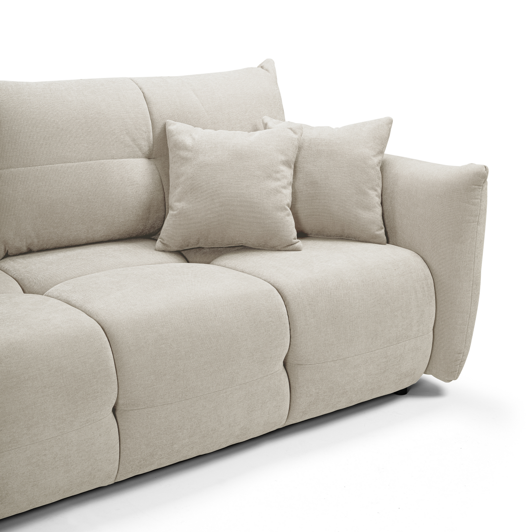 Divano letto in tessuto cinigliato Lisbona 245x110/144 cm