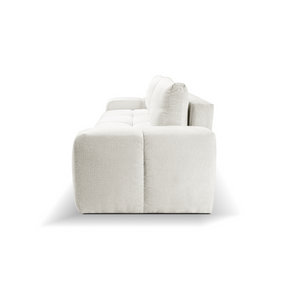 Divano letto in tessuto cannettato Vienna 259x99/149 cm