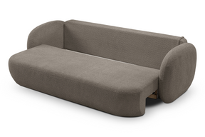 Divano letto in tessuto bouclè Madrid 238x142 cm