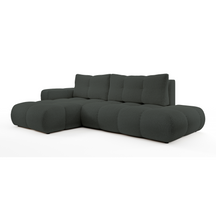 Divano letto angolare in tessuto cinigliato Vienna 286x177 cm