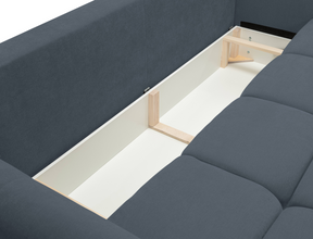 Divano letto in tessuto cinigliato Lisbona 245x110/144 cm