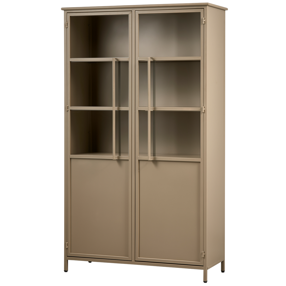 Vetrina 2 ante in metallo opaco 170x99 cm