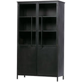 Vetrina 2 ante in metallo nero BePureHome 170x99 cm