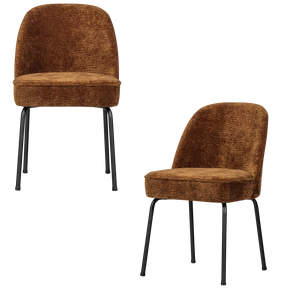 Set di 2 sedie in ciniglia Nadir 50x83 cm
