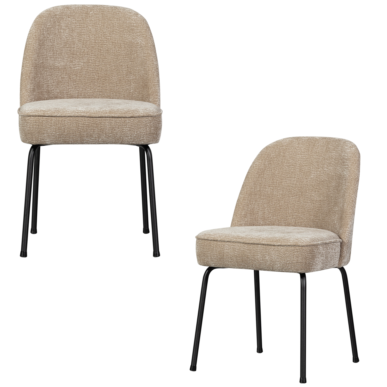 Set di 2 sedie in ciniglia Nadir 50x83 cm