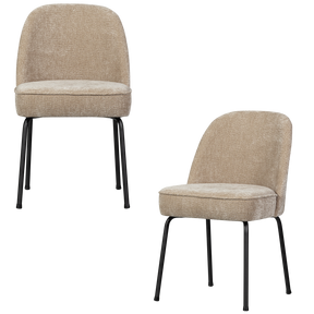 Set di 2 sedie in ciniglia Nadir 50x83 cm