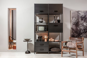 Armadio in acciaio nero opaco Legacy 220x123 cm