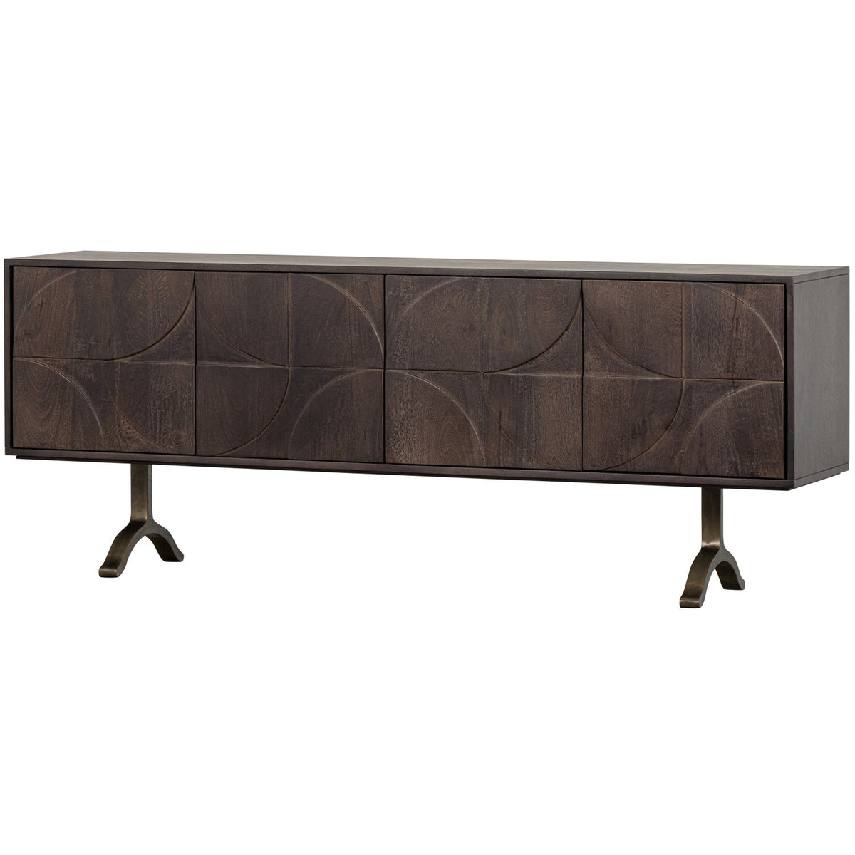 Credenza un cassetto in legno di mango Draw 70x180 cm