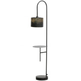 Lampada da terra in acciaio nero Blackout 160x30 cm