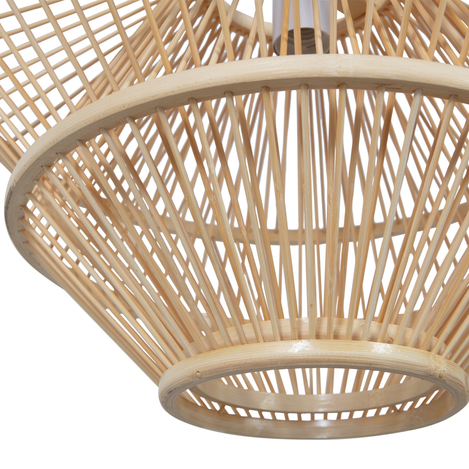 Lampada a sospensione in bambù Bamboo 31x46 cm