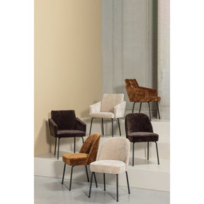 Set di 2 sedie in ciniglia Nadir 50x83 cm