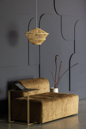 Lampada a sospensione in bambù Bamboo 31x46 cm