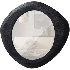 Specchio con cornice in legno nera opaca Enclose 70x60 cm