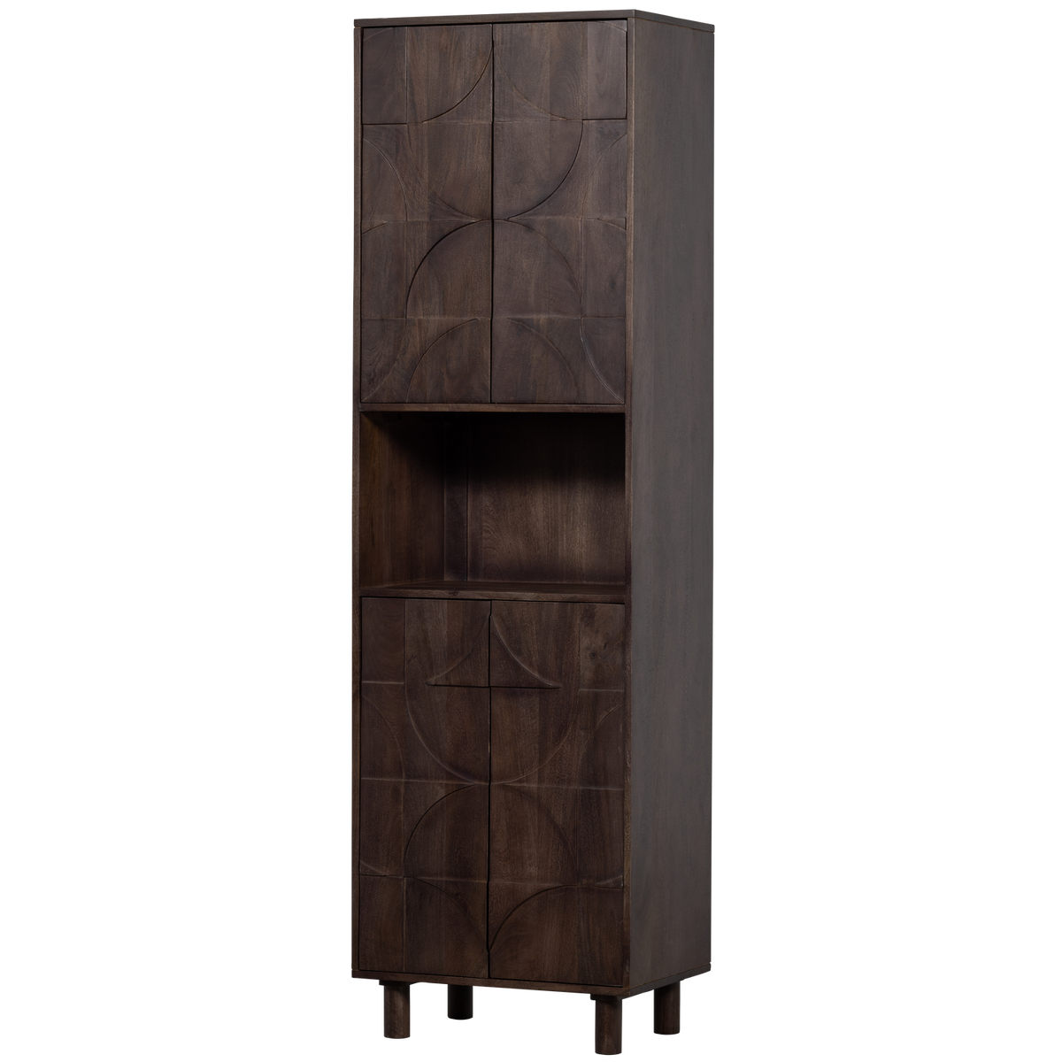 Credenza 4 ante in legno di mango Draw 200x60 cm
