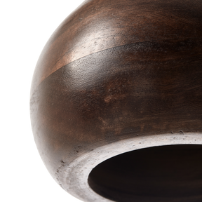 Lampada a sospensione in legno noce Tumble 150x33 cm