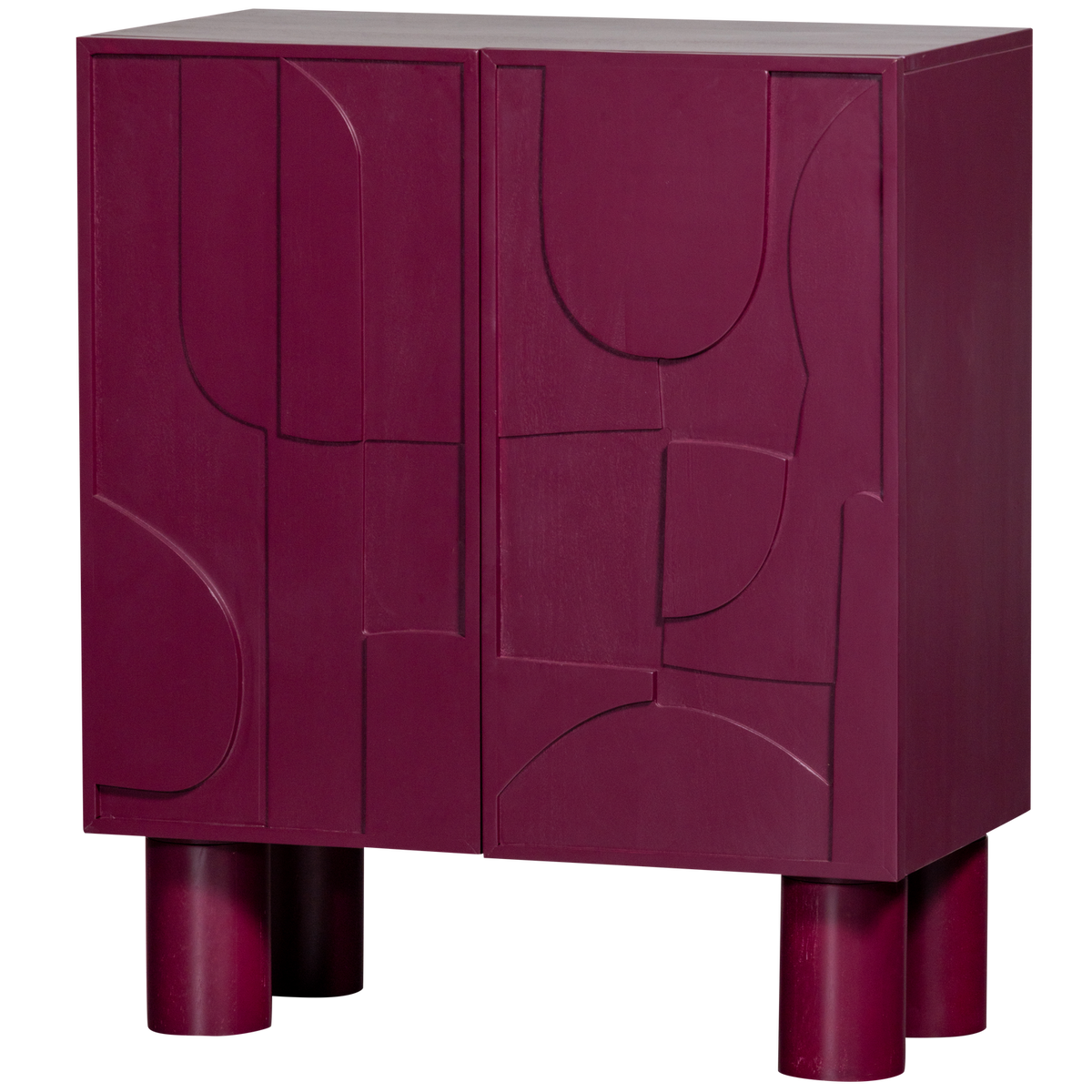 Armadio in legno bordeaux Notice 95x80 cm