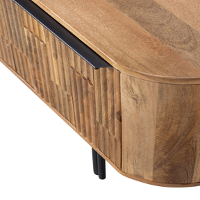 Mobile TV in legno di mango Effortless 50x147 cm
