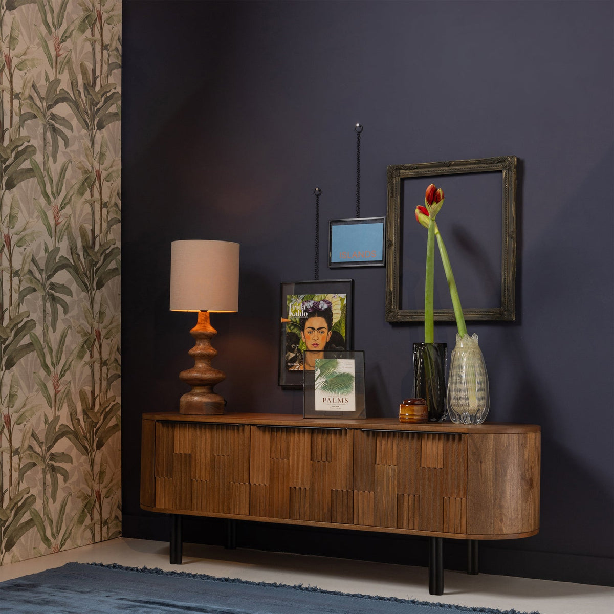 Mobile TV in legno di mango Effortless 50x147 cm