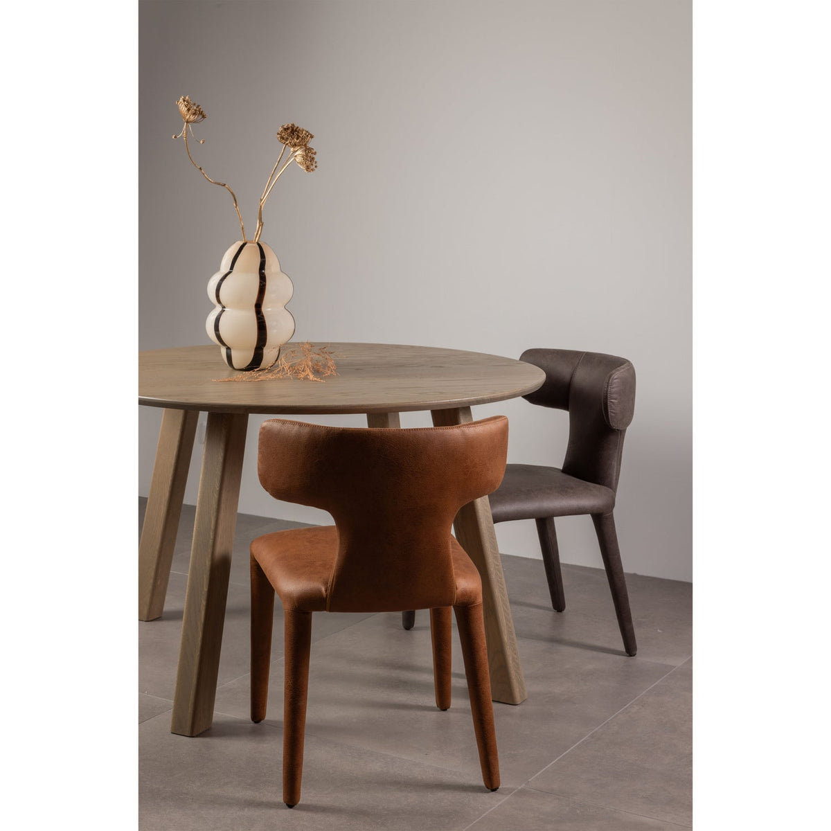 Set di 2 sedie da pranzo in similpelle Permit 52x78 cm