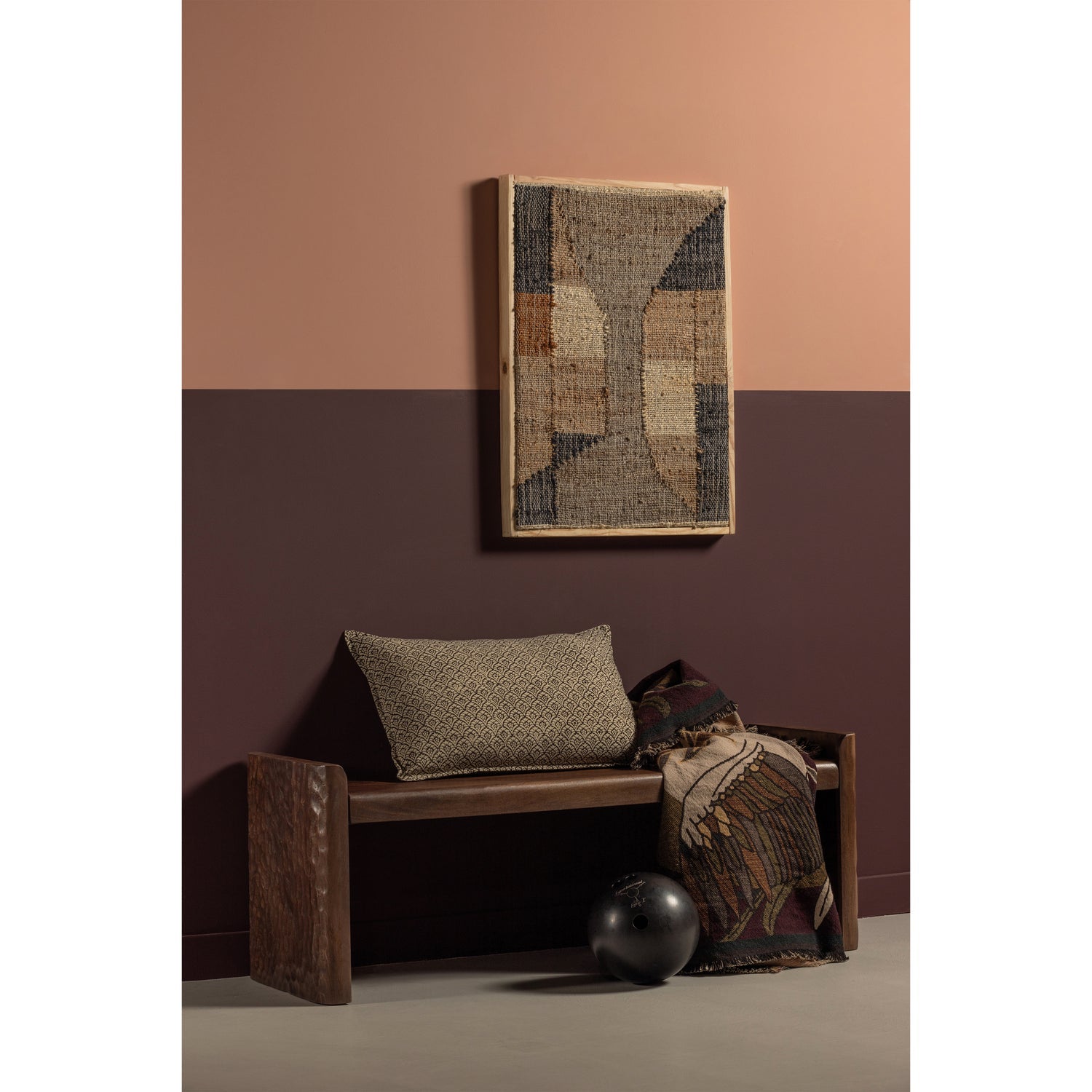 Panca in legno di mango marrone Sery 120x40 cm