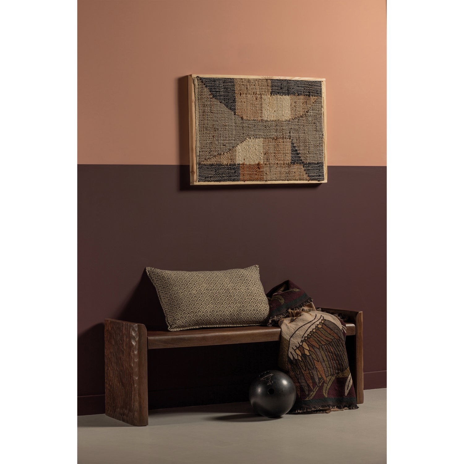 Panca in legno di mango marrone Sery 120x40 cm