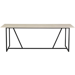Tavolo da pranzo in legno di frassino Silas 220x75 cm