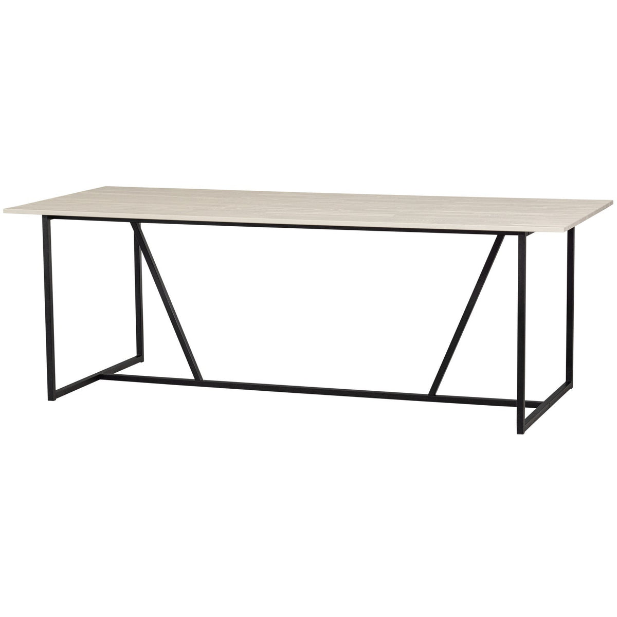Tavolo da pranzo in legno di frassino Silas 220x75 cm