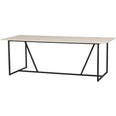 Tavolo da pranzo in legno di frassino Silas 220x75 cm