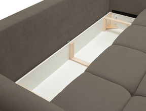 Divano letto in tessuto cinigliato Lisbona 245x110/144 cm