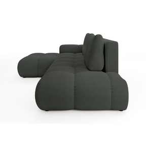 Divano letto angolare in tessuto cinigliato Vienna 286x177 cm