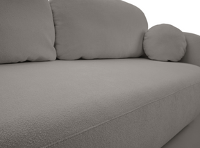 Divano letto in tessuto bouclè Madrid 238x142 cm