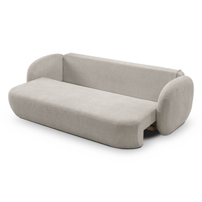 Divano letto in tessuto bouclè Madrid 238x142 cm
