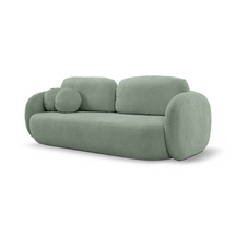 Divano letto in tessuto bouclè Madrid 238x142 cm