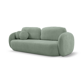 Divano letto in tessuto bouclè Madrid 238x142 cm